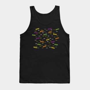 "Boo! EEK! AHH!" Pattern Tank Top